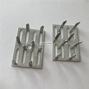 Rondelles de fixation en métal Clips d'empalement d'isolation acoustique à 8 broches utilisés pour suspendre des panneaux muraux insonorisants - Product Image 1