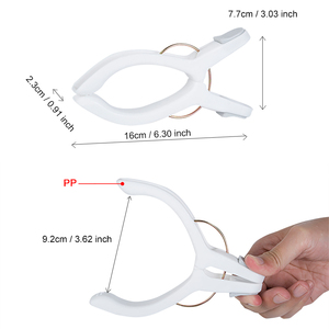 Di alta qualità di grandi dimensioni in plastica resistente appendiabiti fermacravatte fermacravatte - Product Image 2