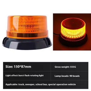 Luz de advertencia de emergencia de construcción de ingeniería intermitente de techo de patrulla de autobús escolar montada en vehículo LED para una navegación segura - Product Image 4