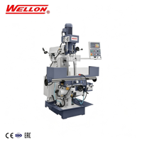Machine de perçage et de fraisage WELLON ZX6350D, machine de fraisage et de perçage universelle avec alimentation automatique du broche