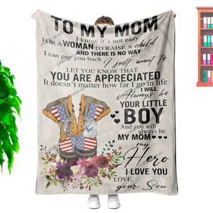 Coperta di flanella morbida di alta qualità stile Plaid tessuto a mano a <span class=keywords><strong>mia</strong></span> <span class=keywords><strong>figlia</strong></span>-per divano ufficio letto o viaggio regalo di compleanno - Product Image 5