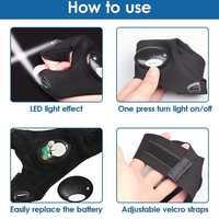 Poisson camping lumineux LED lampe de poche ofishing gants de course travail autres gants de sport poisson mitaines gants de pêche domestiques