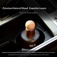 Diffuseur de parfum en bois et verre pour voiture, ornement d'intérieur haut de gamme pour huiles essentielles, sensation premium, parfum longue durée, placement sur siège