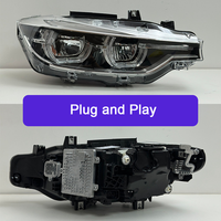 Nouveau phare LED de type réflecteur Angel Eye DRL bicolore en forme de cuillère pour BMW Série 3 F30 F35 2013-2018