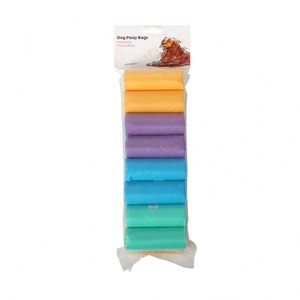 Sacs à déjections canines biodégradables personnalisés, couleur unie, imprimés, pour l'élimination des déchets d'animaux, compostables et dégradables, vente en gros - Product Image 1