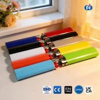Briquet Maxi J6 en plastique, lot de 50 pièces en plateau, prêt à la vente au détail, à gaz butane, jetable, certifié sécurité, boîte de présentation, cadeaux d'affaires