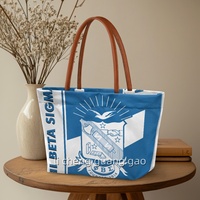 Sac fourre-tout personnalisé Phi Beta Sigma, design sororité, grande capacité, haute qualité, idéal pour les voyages et les week-ends