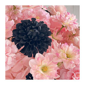 Romantic Dreamy Artificial Flower Ball Centerpiece Mixed Pink Roses Crystal Stand Wedding Home <b>Decor</b> Handmade High Simulation - Product Image 3