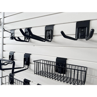 JH-Mech panier de rangement ventilé en métal pour mur à lattes panier d'affichage en grillage Offre Spéciale paniers suspendus en métal pour mur à lattes 60cm