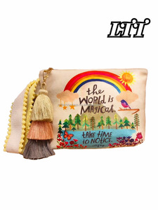 2024 SY eacher của ngày Quà Tặng tái sử dụng vải Dây Kéo bút chì túi bông trang điểm Pouch Túi mỹ phẩm với tùy chỉnh in logo - Product Image 5