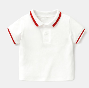 Vente en gros de polo pour enfants, uniformes gris à manches courtes, polo scolaire d'été pour enfants, polo personnalisé en coton de haute qualité pour bébé - Product Image 2