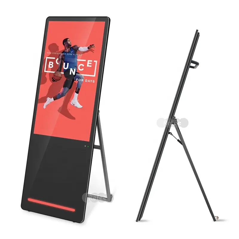 2022 hot selling portable digital poster 40 inch indoor freestanding digital screen advertising display board