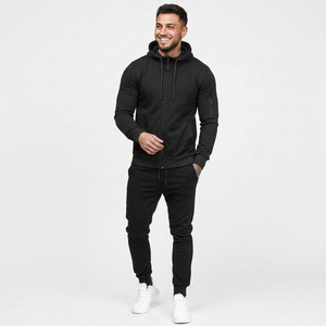 Proveedor de Conjuntos Deportivos Personalizados al por Mayor para Hombre, Sudadera Lisa y Pantalones Deportivos de Dos Piezas para Gimnasio - Product Image 1