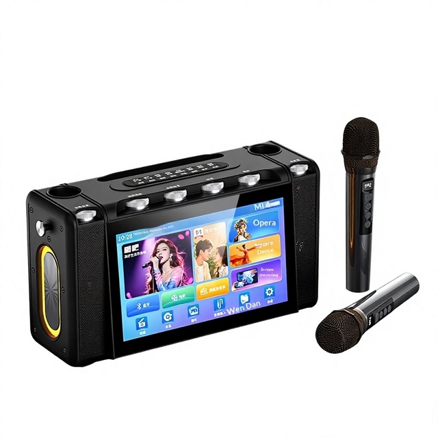 High-quality New Karaoke Speaker for High Power Wireless Microphone KTV Song Selection System HD Touch Screen Smart Voice