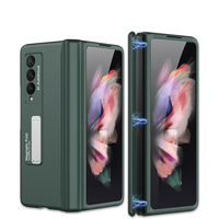 Capa de Celular Dobrável com Suporte, Estojo de Proteção para Samsung Z Fold 3 W22, Moldura Total