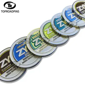 Aksesori Golf penanda bola logam magnetik Z Y N Logo Anda sendiri berbagai desain