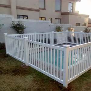 أحدث تصميم ألواح سياج فينيل أبيض من كلوريد البولي فينيل ، سياج خارجي للخصوصية الجميلة لحمام السباحة - Product Image 3