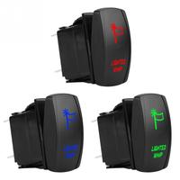 Interruptor de látigo con luz LED para camión, pulsador láser para panel de instrumentos, color azul, UTV, Polaris RZR XP 900 800