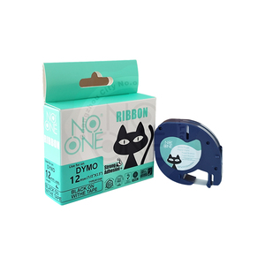 Cinta de Etiquetas Compatible con DYMO LetraTag <span class=keywords><strong>LT</strong></span> 91330 91220 91200 59421, Negra sobre Blanca, 12 mm x 4 m, para Impresora de Etiquetas <span class=keywords><strong>LT</strong></span>-<span class=keywords><strong>100H</strong></span> <span class=keywords><strong>LT</strong></span>-100T QX-50 - Product Image 1