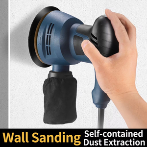 Máquina pulidora de discos de papel de lija, máquina pulidora para pintura y masilla de pared, máquina pulidora pequeña, máquina eléctrica para madera - Product Image 4