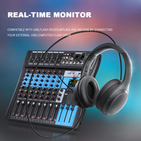 Interfaz de Audio USB con Alimentación Phantom, Consola de Mezclas Analógica Profesional de 8 Canales Ct80S para Grabación USB-B
