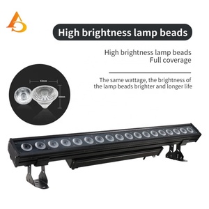Barres lumineuses LED DMX à batterie lithium pour extérieur AICPOSE, 18 LED, pour discothèque, hôtel, spectacle, disco - Product Image 4