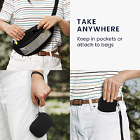 Étui pour écouteurs en néoprène avec poche intérieure en maille, pochette de rangement à fermeture éclair pour écouteurs, aides auditives, écouteurs sans fil, organisateur de voyage