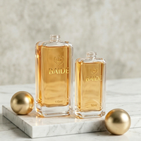 Flacons de parfum en verre de luxe en promotion, 30ml, 50ml, 100ml, transparents, personnalisables, vides, avec emballage en boîte, sérigraphie et pulvérisateur à sertir