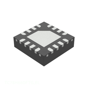Circuit intégré de gestion de l'alimentation (PMIC) 16 VFQFN à pad exposé, 2 canaux, pour contrôleurs de moteurs à balais AT 20 BOM, en stock TC78H660FTG,EL - Product Image 1