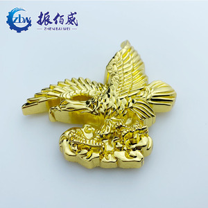 Nhà Máy Mới Khuyến Mãi Độc Đáo Vàng-Plated Eagle Logo Dập Nổi 3d Kim Loại Ve Áo Huy Hiệu Nút - Product Image 4