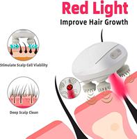 Mini masseur électrique vibrant sans fil profond tenu dans la main intelligent imperméable à l'eau masseur de tête masseur de cuir chevelu