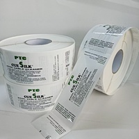 Étiquette autocollante en PVC/PP imperméable, autocollant personnalisé avec logo de marque pour cosmétiques et aliments