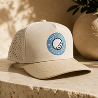 Gorra de Golf de 5 Paneles con Logotipo Bordado, OEM Personalizada, MOQ Bajo, Tejido Premium Resistente, Cierre de Velcro, para Hombre y Mujer
