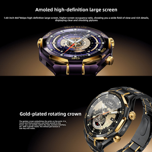 2026 Kalobee Nuovo Smartwatch AMOLED SK55 PRO in Acciaio Inossidabile con Monitoraggio <span class=keywords><strong>Frequenza</strong></span> <span class=keywords><strong>Cardiaca</strong></span> per Chiamate, Impermeabile per Uso Quotidiano, Wireless - Product Image 6