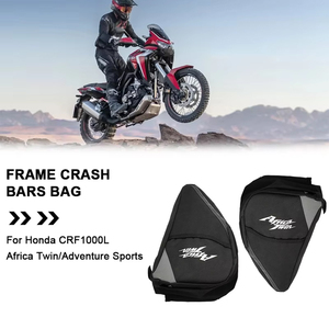Per <span class=keywords><strong>Honda</strong></span> CRF1000L Africa Twin <span class=keywords><strong>CRF</strong></span> <span class=keywords><strong>1000</strong></span> L Adventure Sports Moto Borse Laterali Telaietti Paramotore Borsa Impermeabile Borsa da Paraurti - Product Image 1