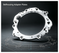 Plaques d'adaptation de carter moteur en aluminium usinées CNC sur mesure pour transmission