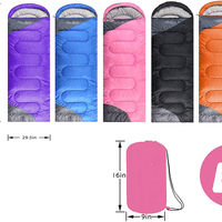Sacs de couchage WOQI pour adultes, enfants, garçons, filles, randonnée, camping, coton, utilisation intérieure et extérieure, léger, imperméable