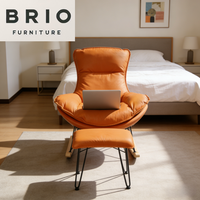 Fauteuil à bascule moderne avec repose-pieds, fauteuil inclinable confortable, fauteuil à bascule paresseux, fauteuil d'appoint pour salon