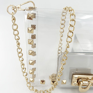 Sac transparent approuvé par le stade sac à bandoulière en PVC à rivets transparents Messenger pour les événements de concert de gymnastique - Product Image 5