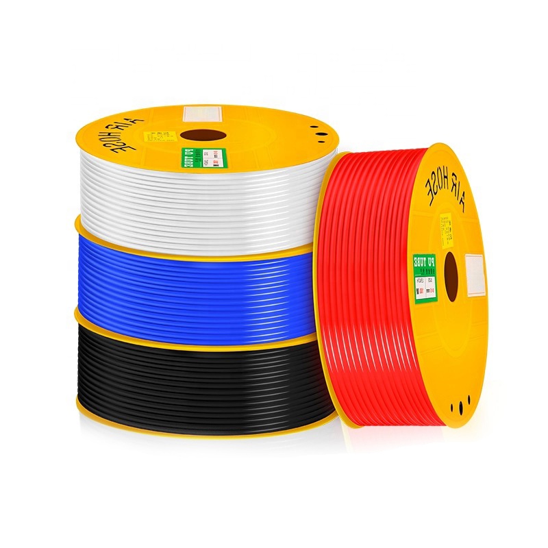 Pneumatic Polyethylene Material PU TUBE 4*2.5 6*4 8*5 10*6.5 12*8 14*10 16*12 Pneumatic Air Hose Red/Blue/Black/Transparent