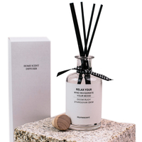 Diffuseur de parfum à bâtonnets 200 ml avec huile essentielle, sans phtalates, pour la maison et le bureau, longue durée