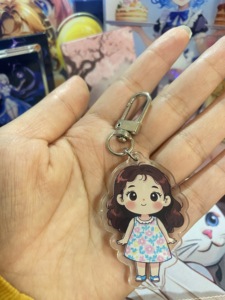 Factory Custom Acrylic <b>Keychain</b> Double Sided Printed Clear Acrylic Charm Personalized Logo <b>Anime</b> Key Ring Promotional Gift OEM O - Product Image 4