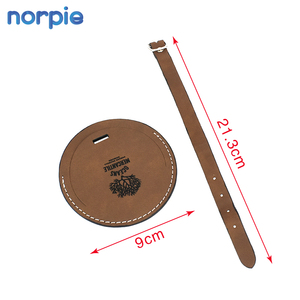 新しいデザインカスタマイズされた高級印刷レーザー彫刻お土産航空会社ブランドロゴPuレザー荷物タグギフト用 - Product Image 2