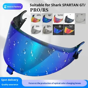 Pour <span class=keywords><strong>Shark</strong></span> <span class=keywords><strong>GP</strong></span> RACE R PRO <span class=keywords><strong>GP</strong></span> Big Tail Casque Remplacement Visière Visière Verre Anti-vertige Casque Verre - Product Image 2