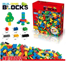 Blocs de construction d'intelligence pour enfants, bricolage, briques, 500 pièces, jouets éducatifs, certificat, vente en gros