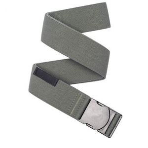 Cinturones Delgados para <span class=keywords><strong>Hombre</strong></span>, Cinturón Elástico Resistente de Tela Estrecha con Hebilla Metálica de Ajuste Micro sin Metal - Product Image 5