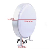 Boîte lumineuse publicitaire rotative à LED en acrylique transparent personnalisée 360° avec éclairage suspendu décoratif