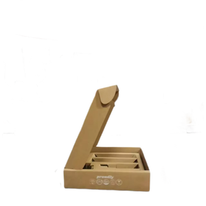 Nastro autosensibile professionale in cartone ondulato Kraft riciclabile scatole di spedizione per abbigliamento Logo personalizzato goffratura Mailing Mailing - Product Image 1