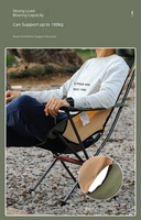 Chaise de camping tactique à dossier haut, chaise longue inclinable, tabouret portable, chaise de camping ultralégère pour randonnée, chaise de directeur
