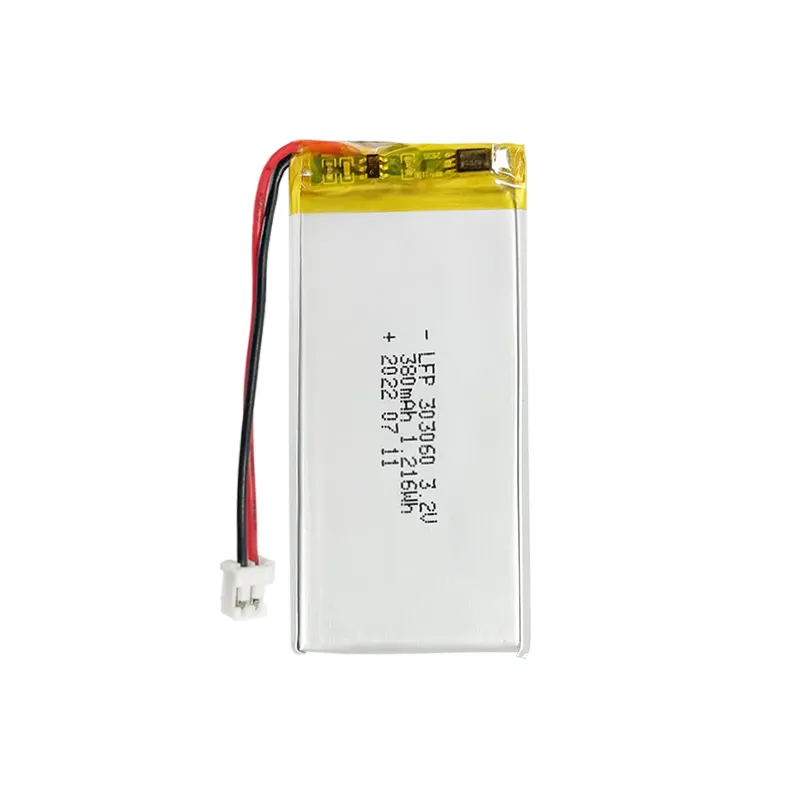 Batteria LiFePO4 della manifattura cinese UFX 303060 380mAh 3.2V batteria LiFePo4